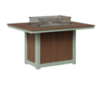 Donoma 42" x 54" Rectangular Fire Table Dining