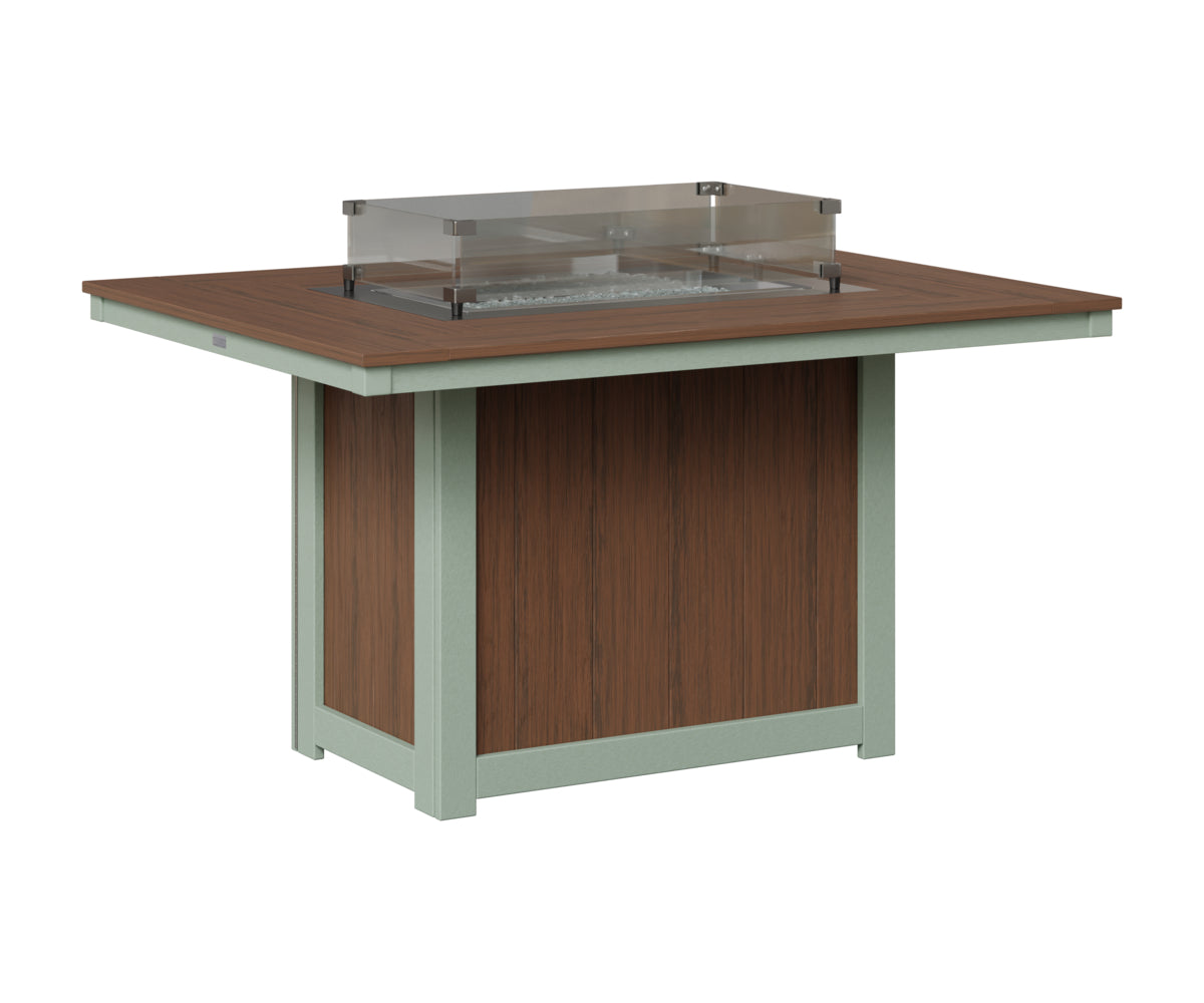 Donoma 42" x 54" Rectangular Fire Table Dining