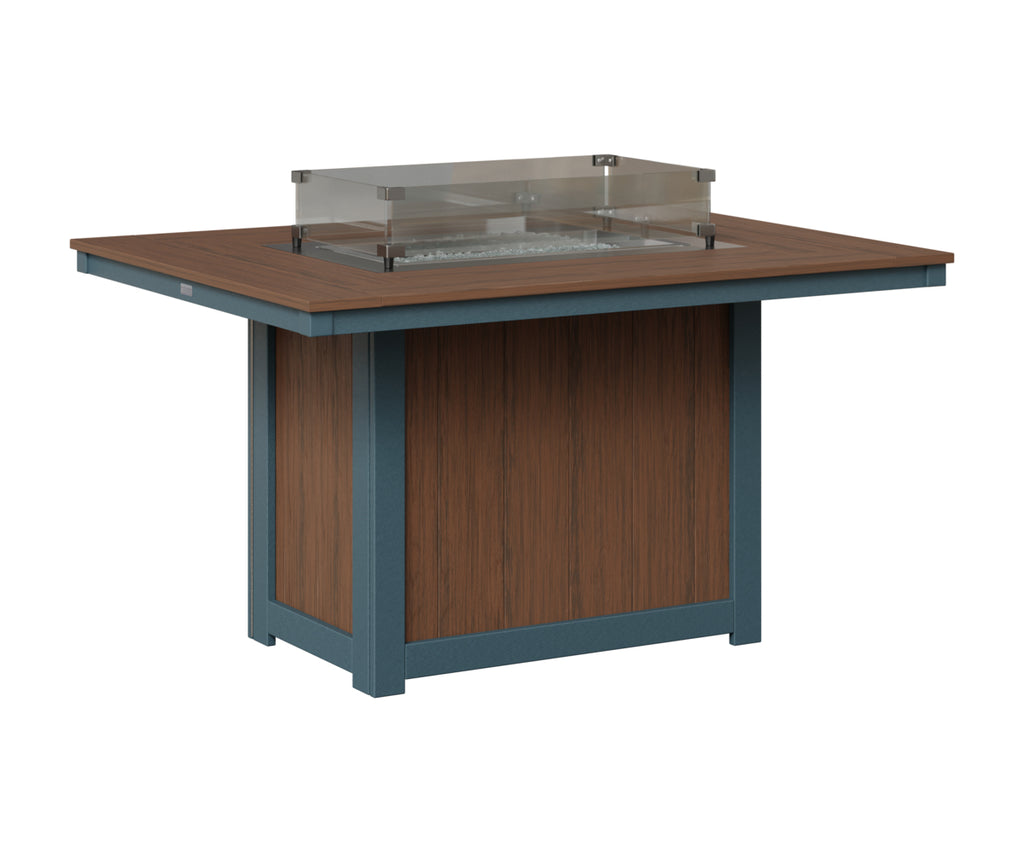 Donoma 42" x 54" Rectangular Fire Table Dining