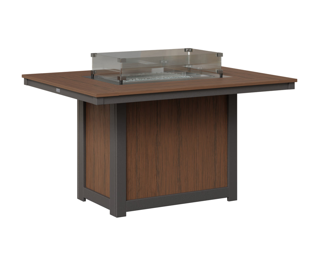 Donoma 42" x 54" Rectangular Fire Table Dining