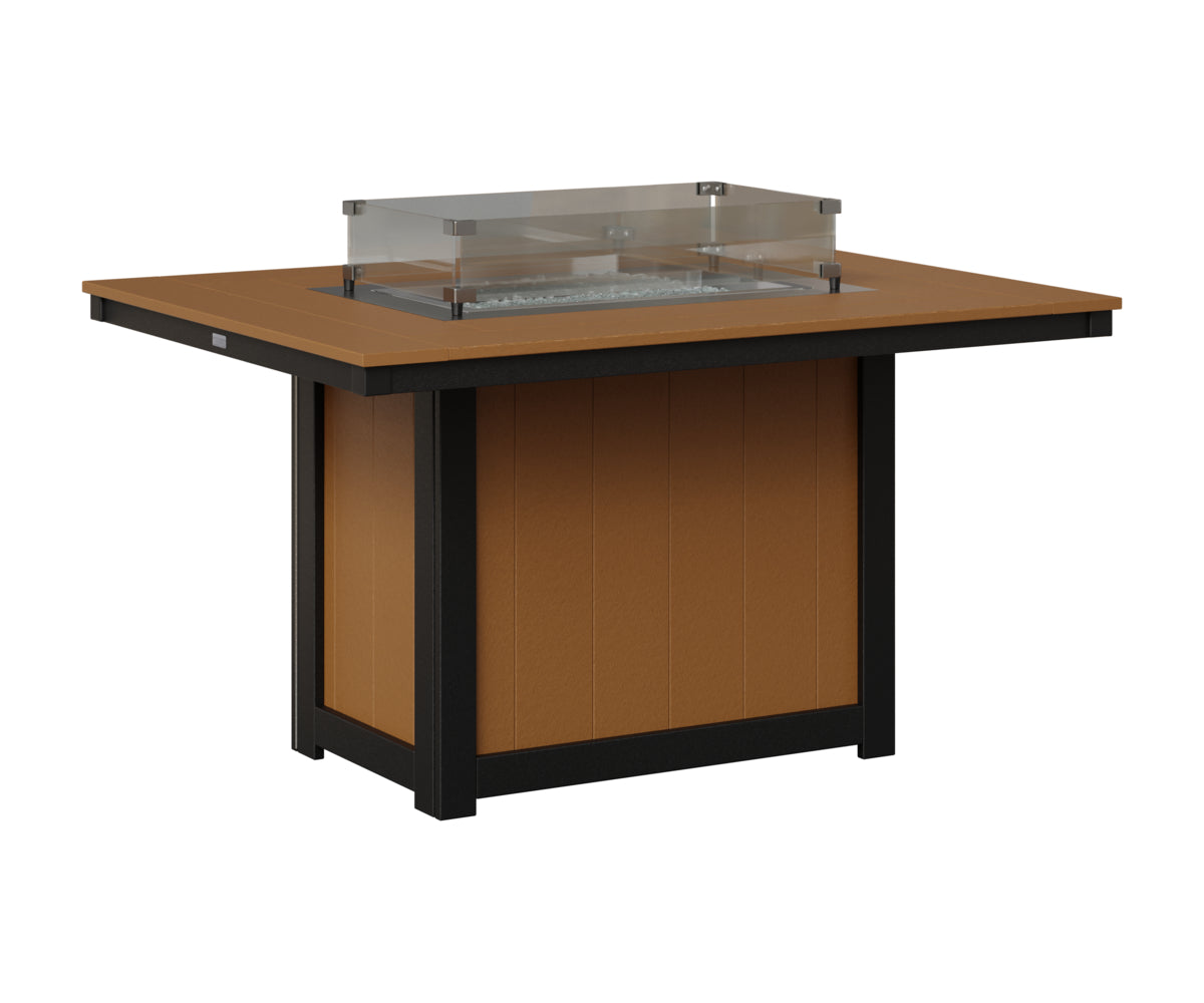 Donoma 42" x 54" Rectangular Fire Table Dining