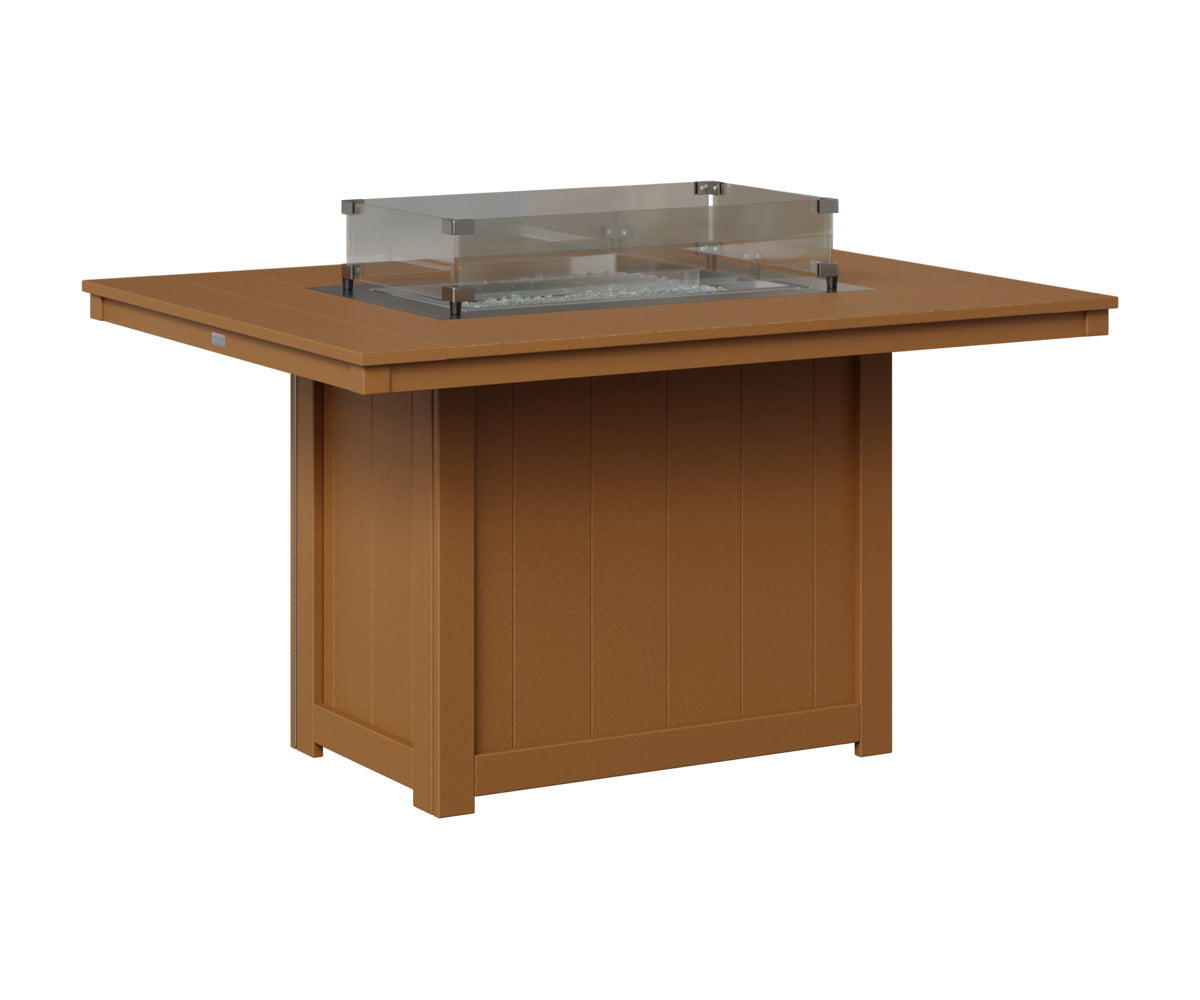 Donoma 42" x 54" Rectangular Fire Table Dining