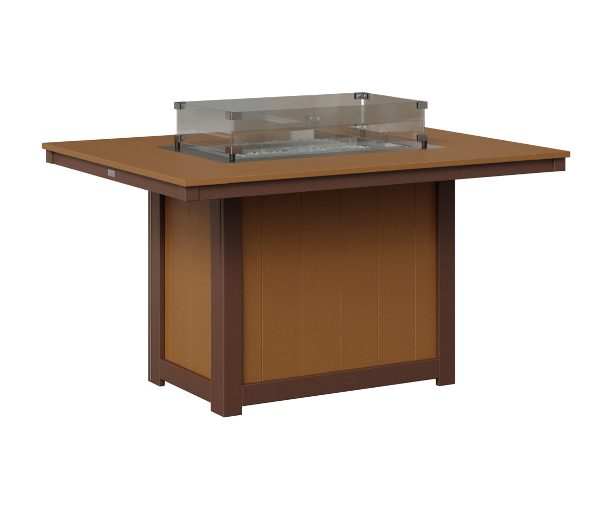 Donoma 42" x 54" Rectangular Fire Table Dining