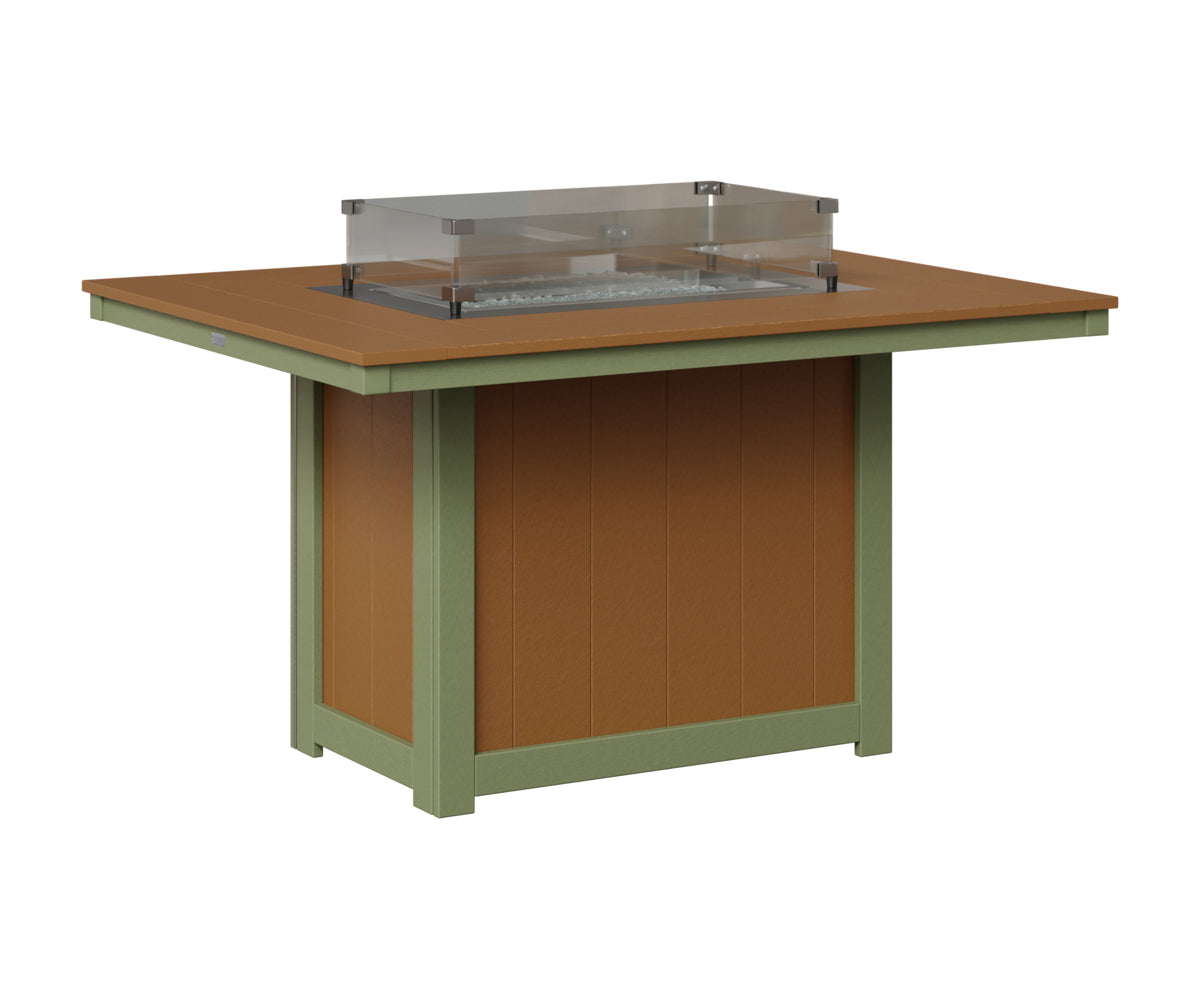 Donoma 42" x 54" Rectangular Fire Table Dining