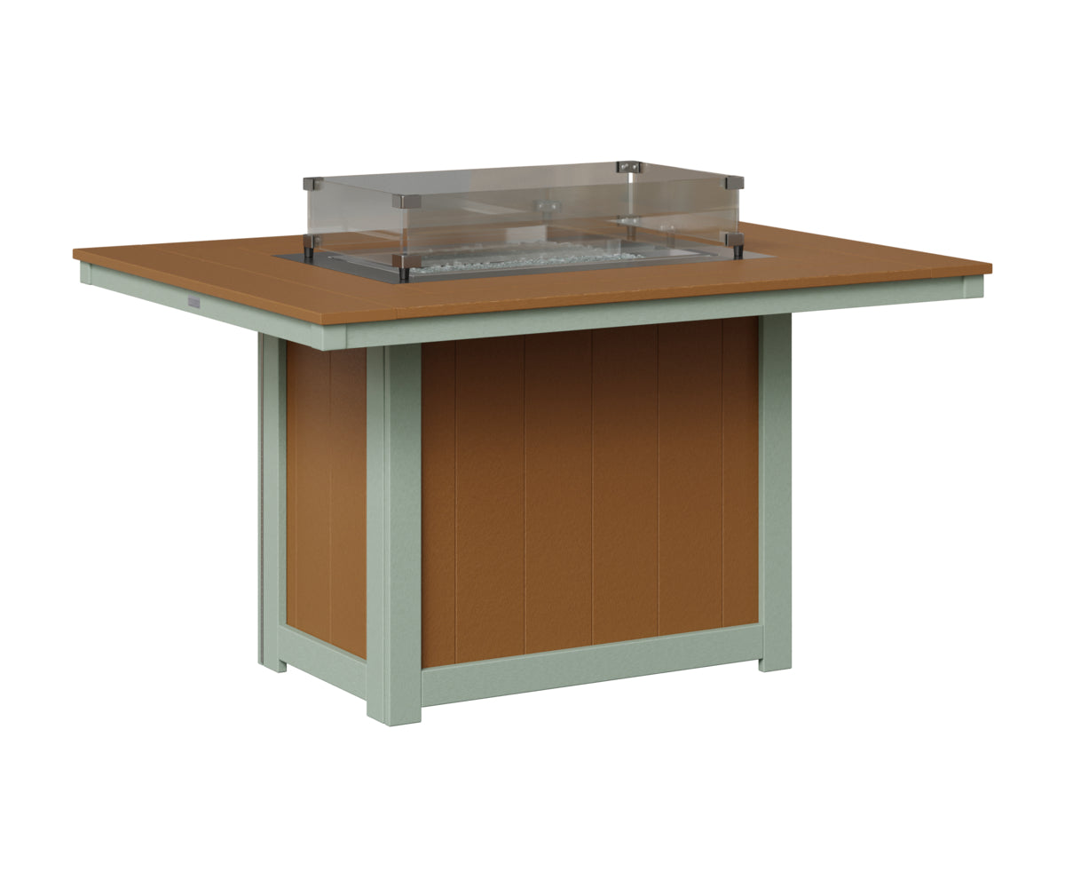 Donoma 42" x 54" Rectangular Fire Table Dining