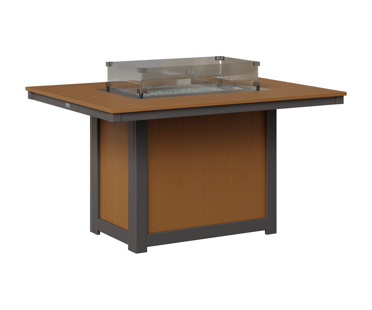 Donoma 42" x 54" Rectangular Fire Table Dining