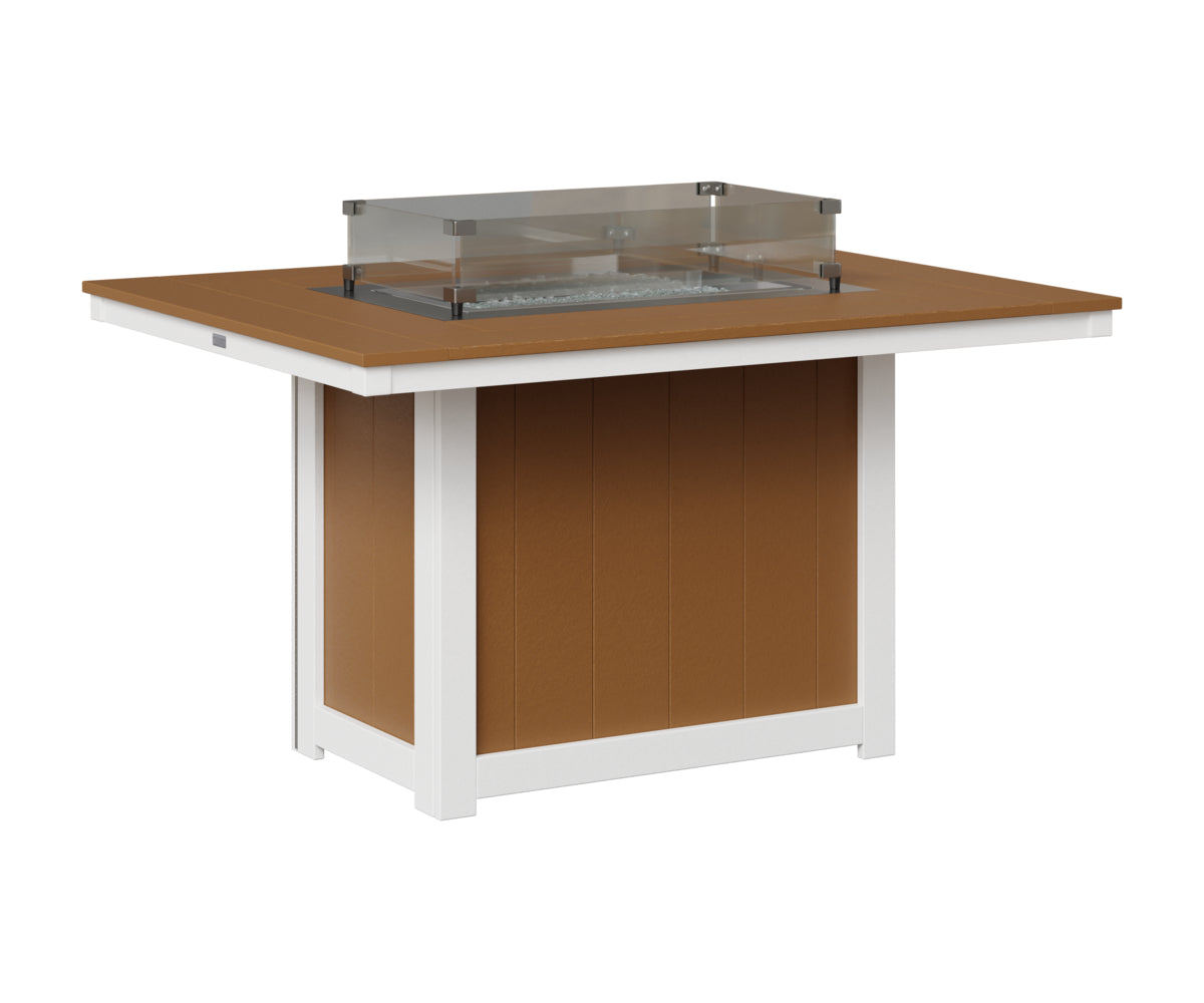 Donoma 42" x 54" Rectangular Fire Table Dining