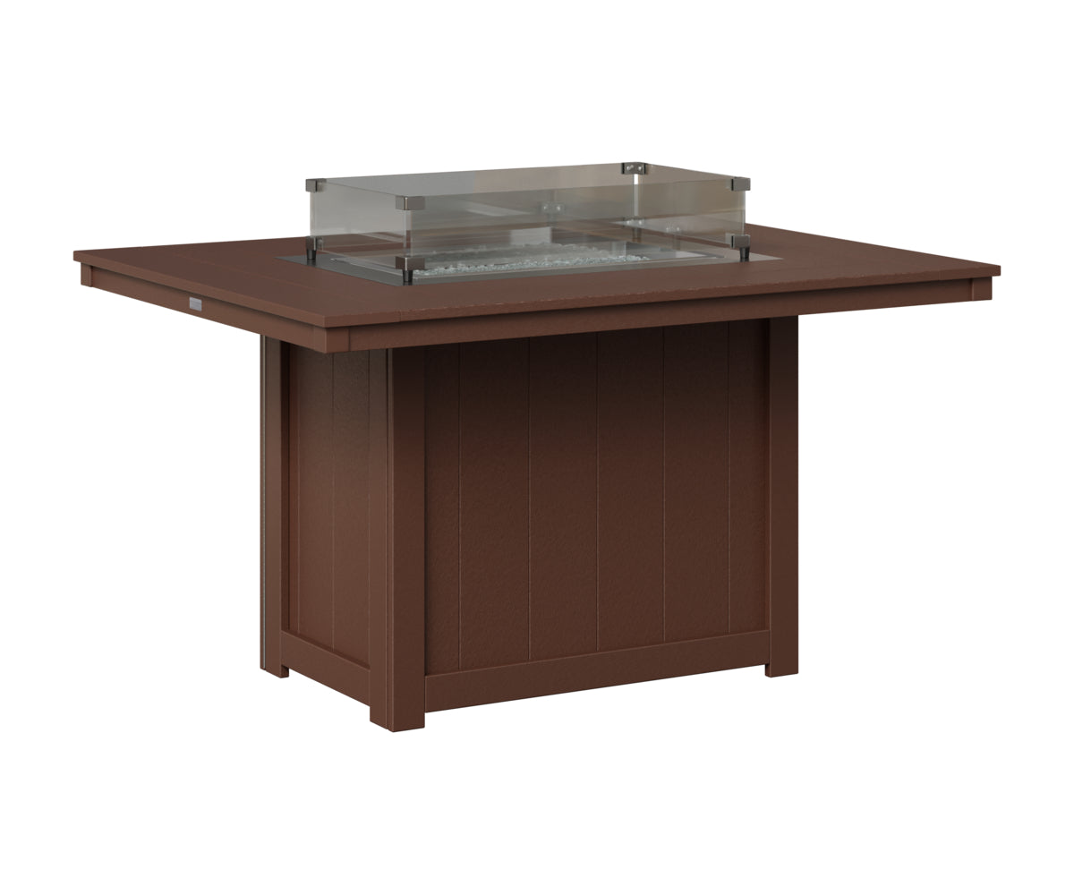 Donoma 42" x 54" Rectangular Fire Table Dining