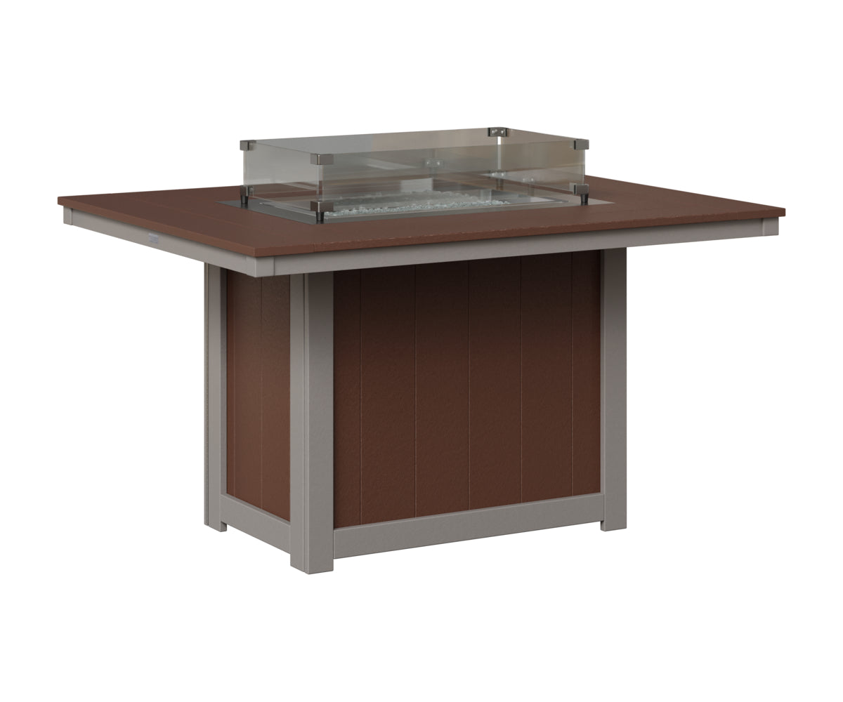 Donoma 42" x 54" Rectangular Fire Table Dining