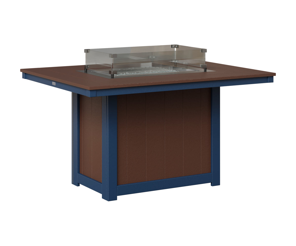 Donoma 42" x 54" Rectangular Fire Table Dining