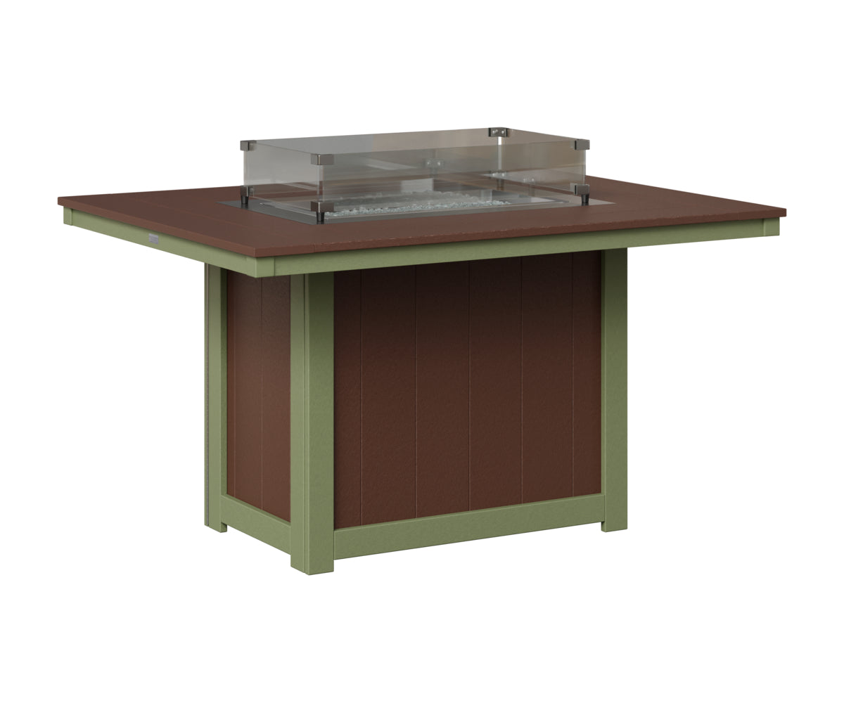 Donoma 42" x 54" Rectangular Fire Table Dining