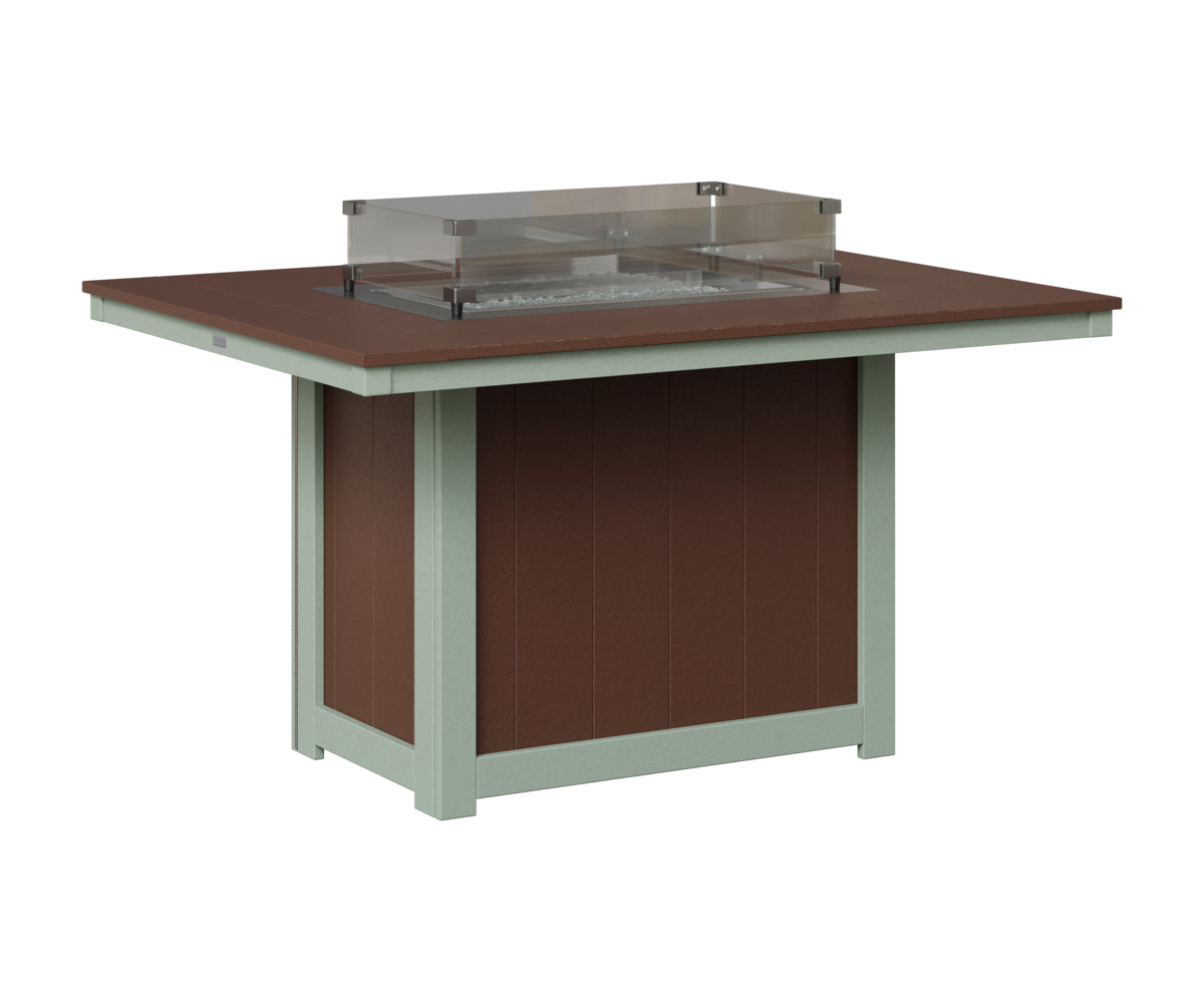 Donoma 42" x 54" Rectangular Fire Table Dining