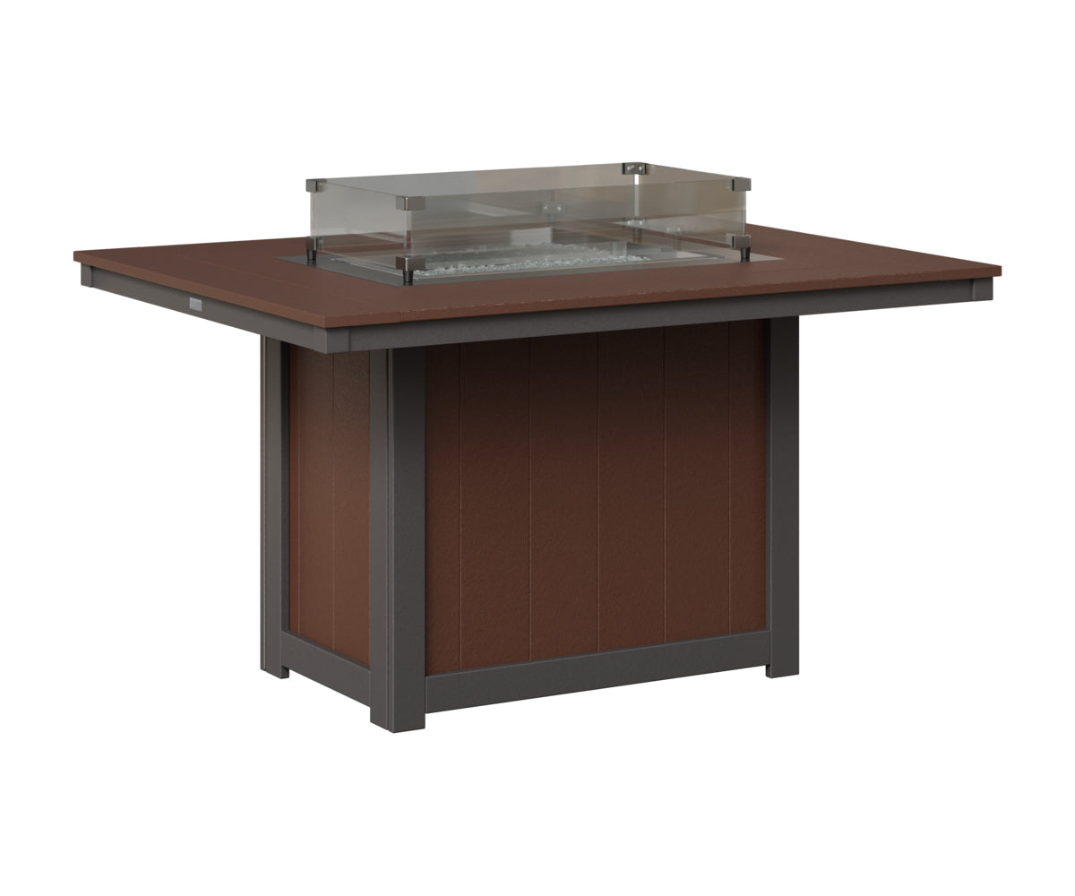 Donoma 42" x 54" Rectangular Fire Table Dining