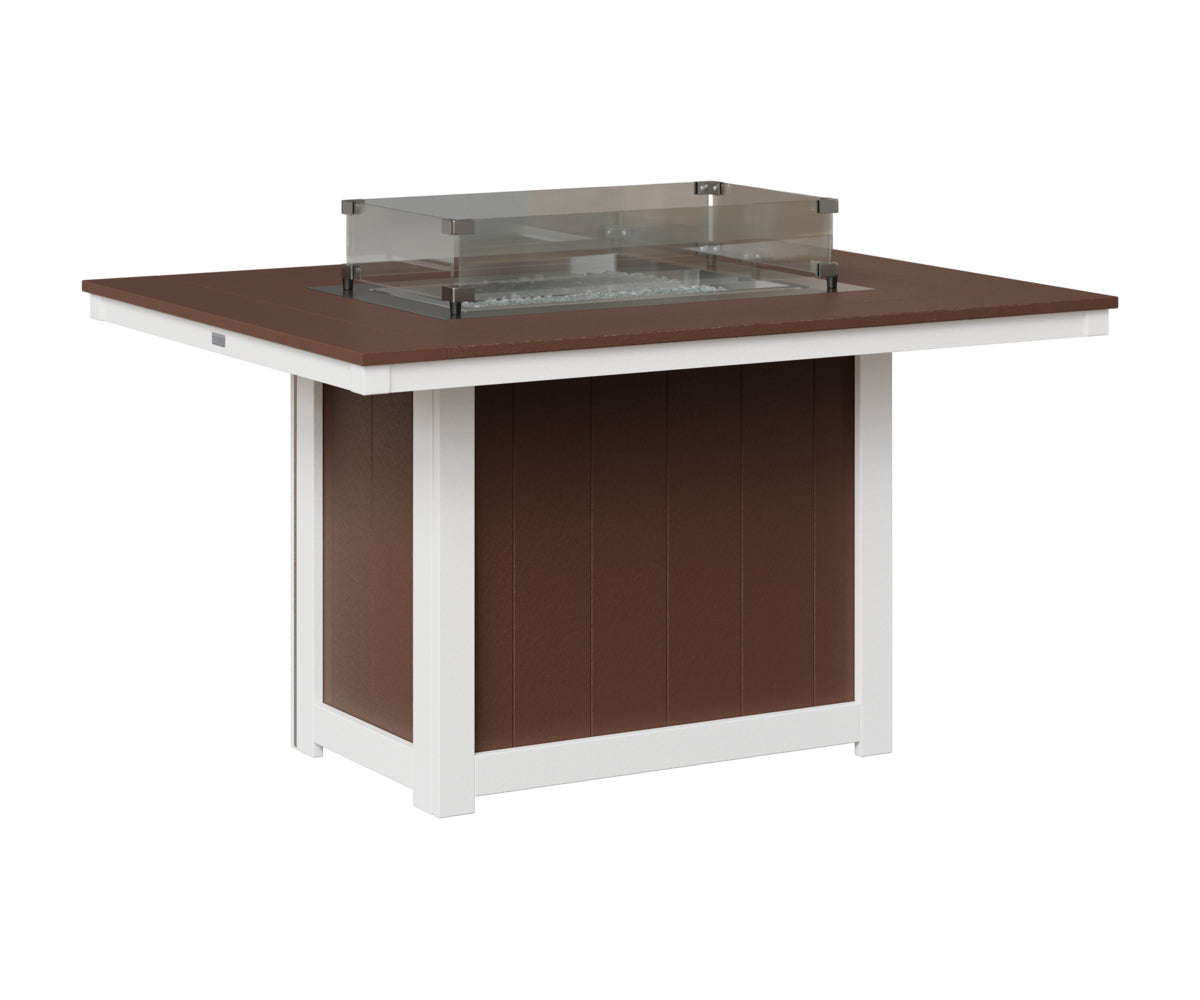 Donoma 42" x 54" Rectangular Fire Table Dining