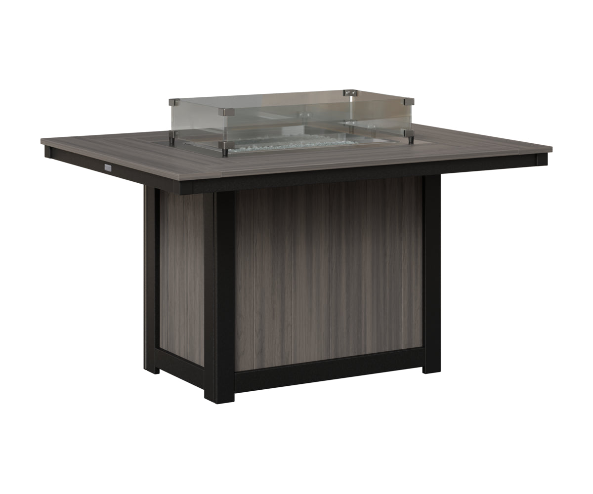Donoma 42" x 54" Rectangular Fire Table Dining