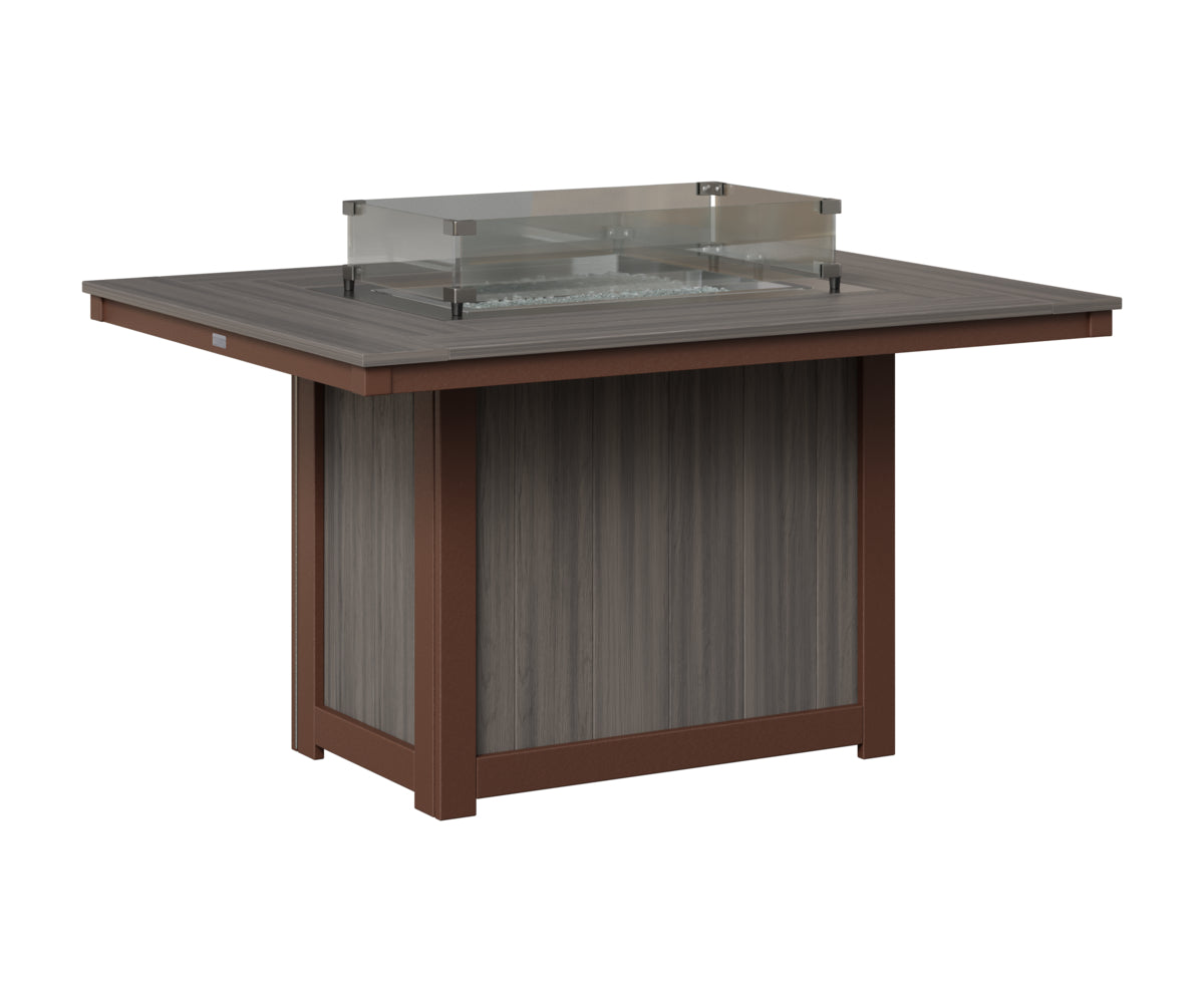 Donoma 42" x 54" Rectangular Fire Table Dining