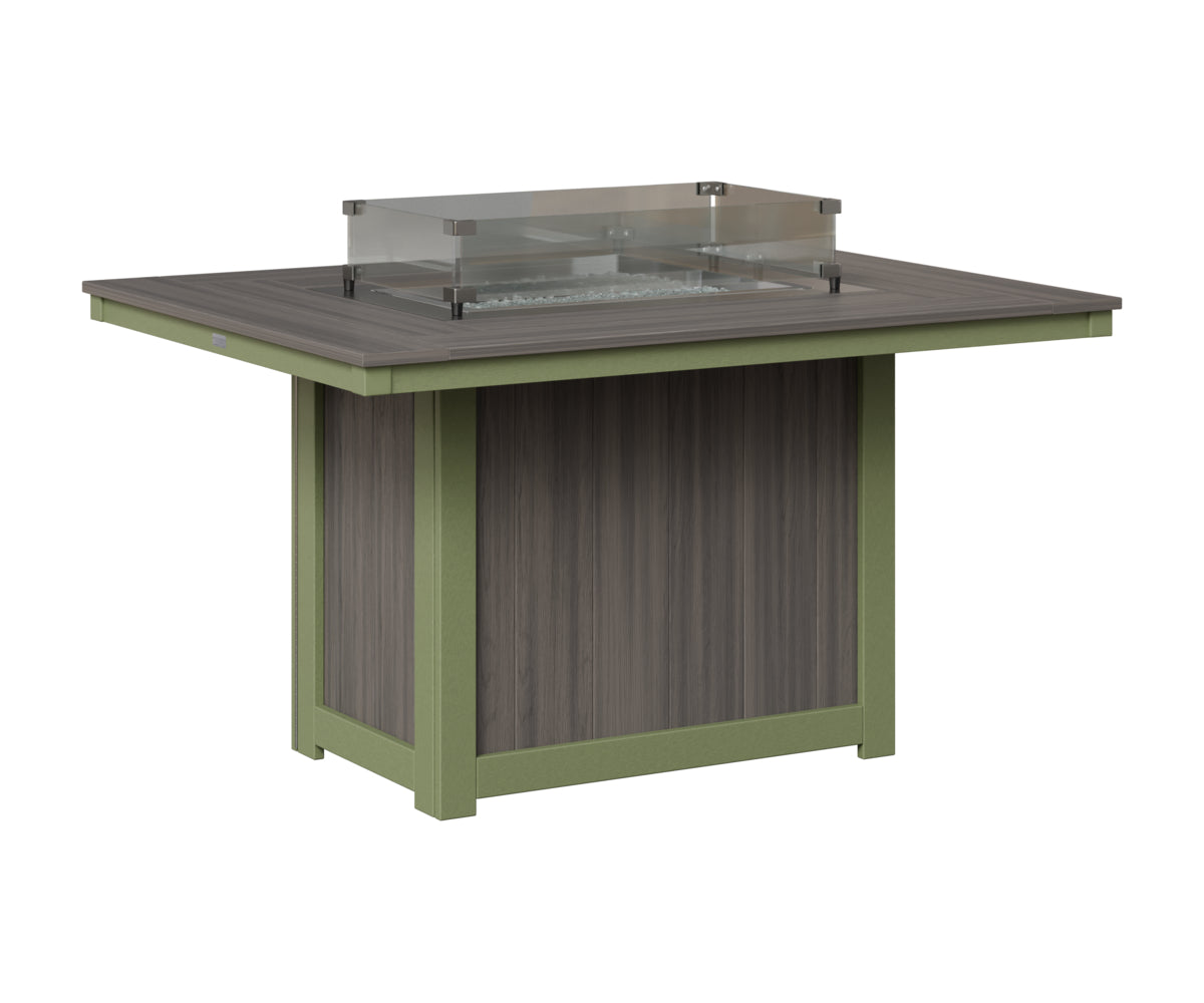 Donoma 42" x 54" Rectangular Fire Table Dining
