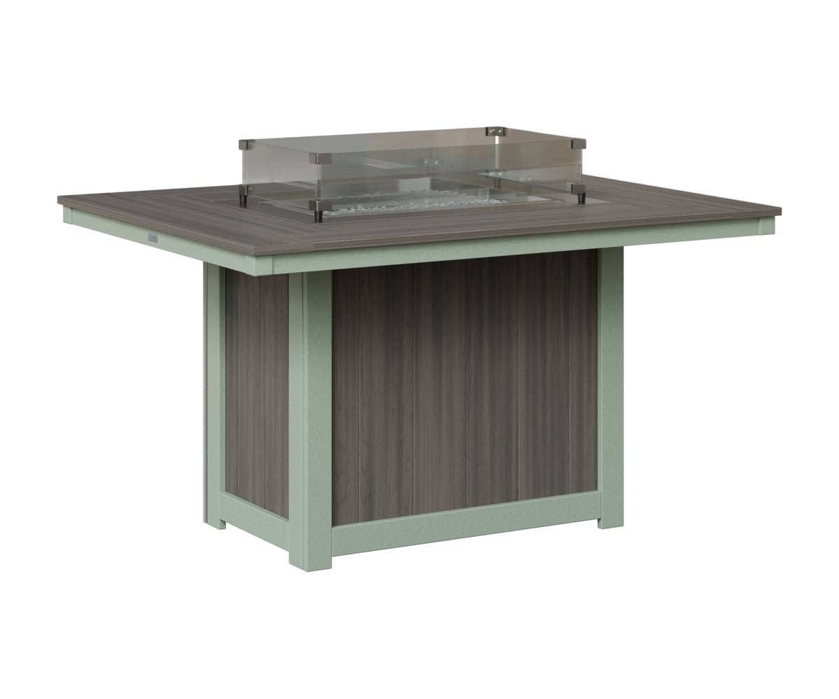 Donoma 42" x 54" Rectangular Fire Table Dining