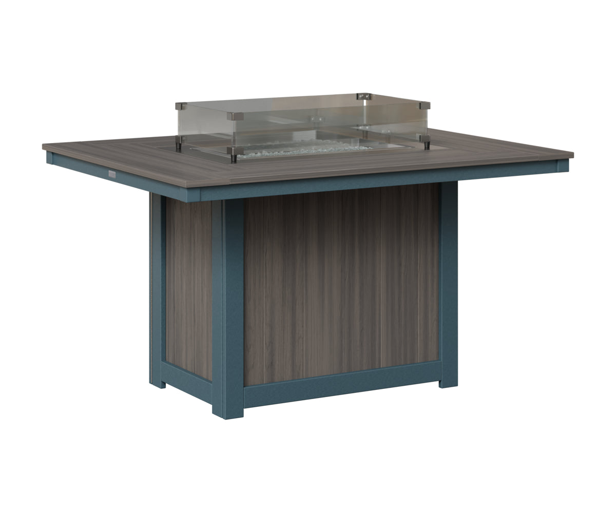 Donoma 42" x 54" Rectangular Fire Table Dining