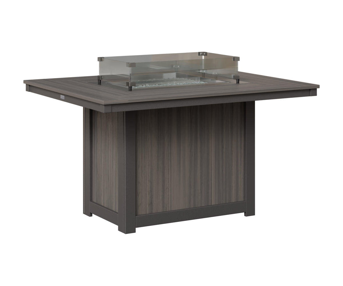 Donoma 42" x 54" Rectangular Fire Table Dining