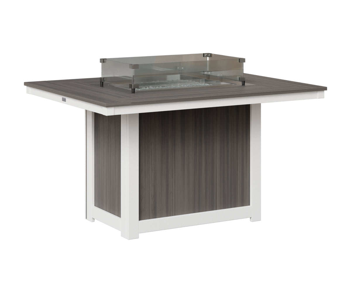 Donoma 42" x 54" Rectangular Fire Table Dining