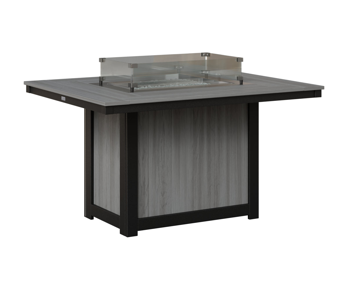 Donoma 42" x 54" Rectangular Fire Table Dining