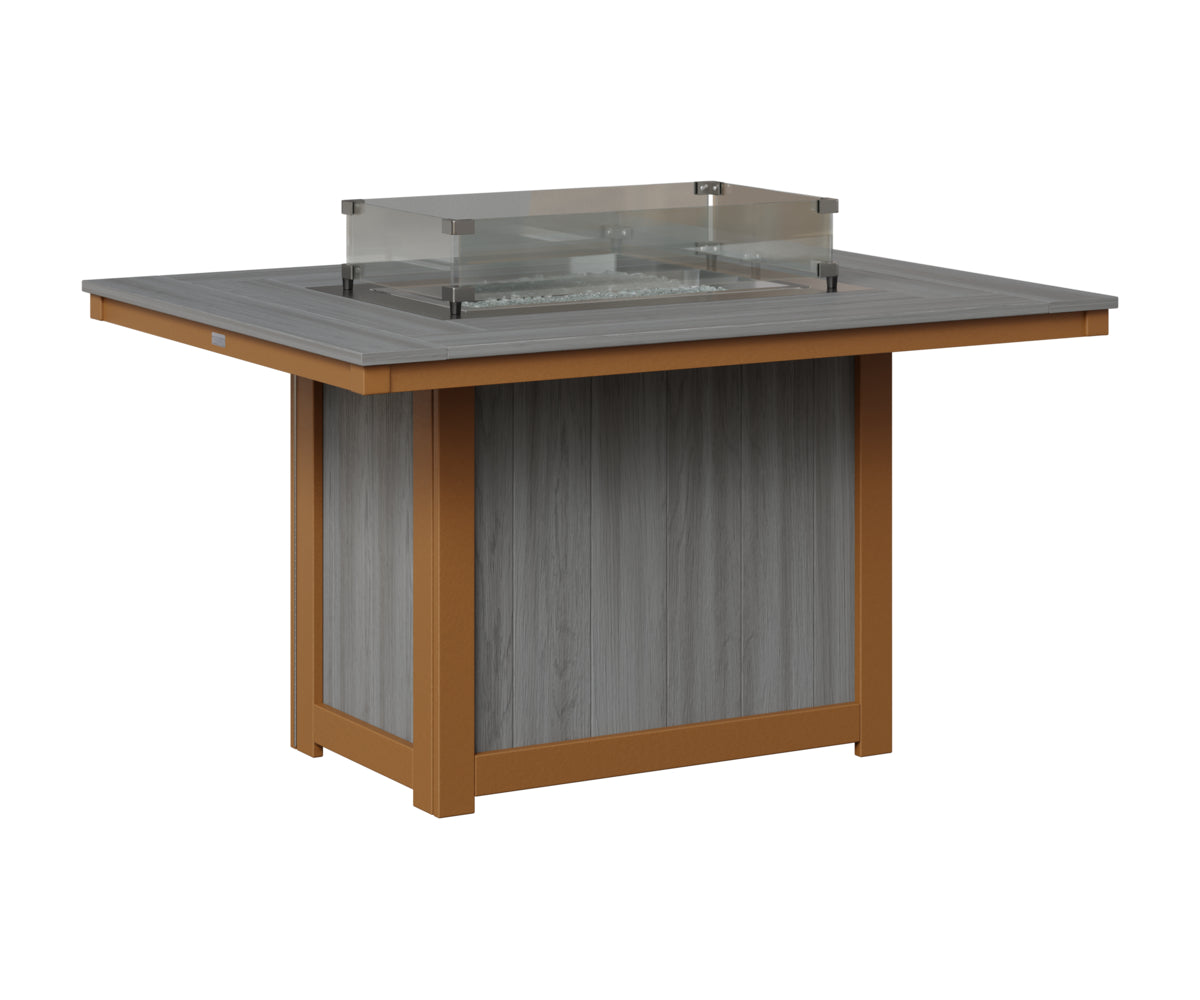 Donoma 42" x 54" Rectangular Fire Table Dining