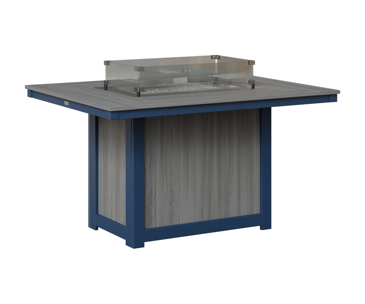 Donoma 42" x 54" Rectangular Fire Table Dining