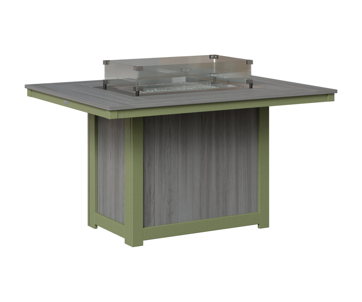 Donoma 42" x 54" Rectangular Fire Table Dining