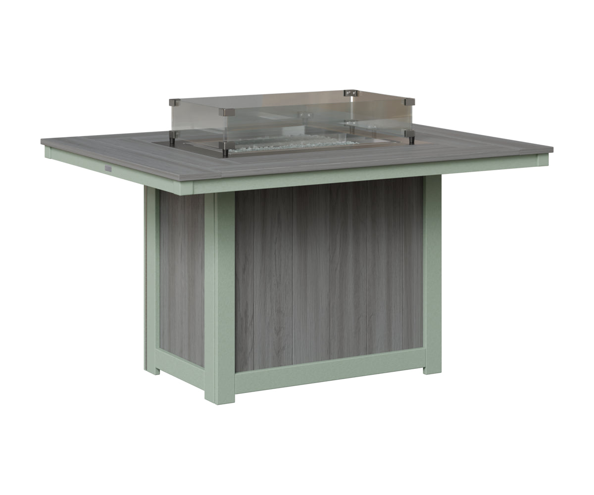 Donoma 42" x 54" Rectangular Fire Table Dining