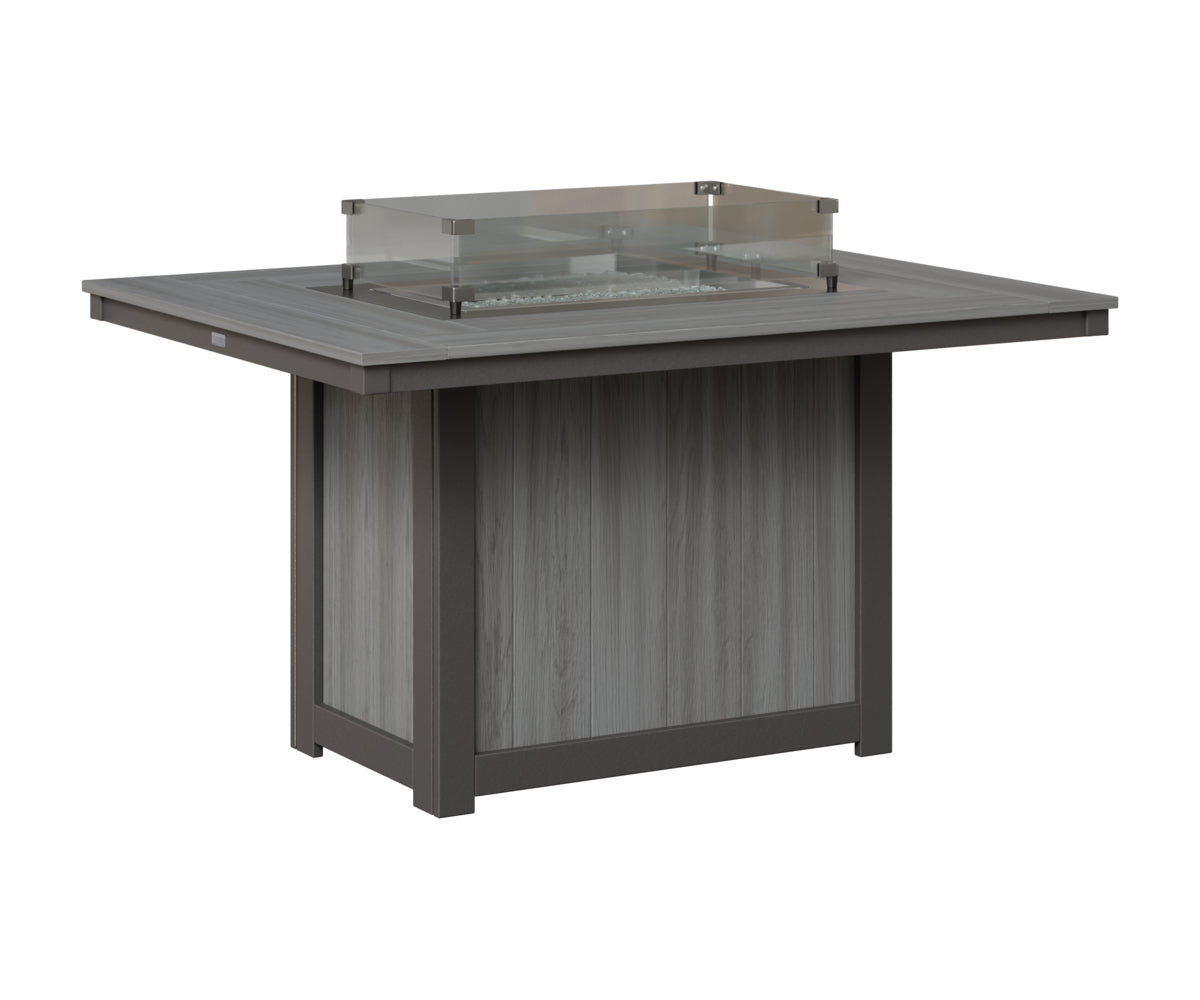 Donoma 42" x 54" Rectangular Fire Table Dining