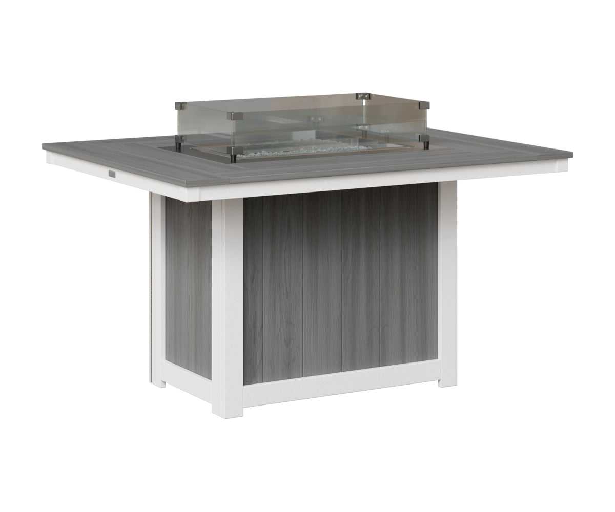Donoma 42" x 54" Rectangular Fire Table Dining