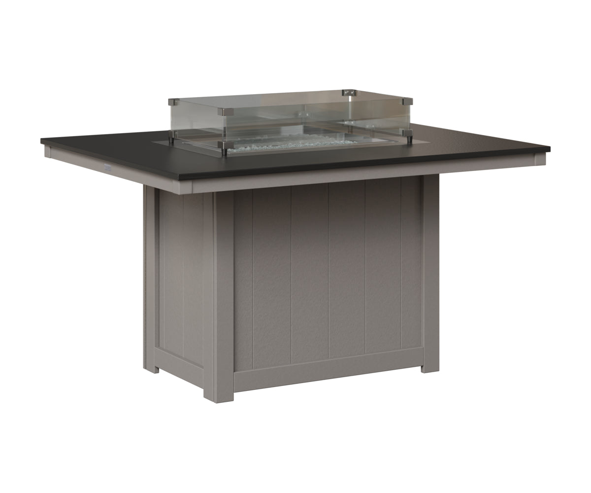 Donoma 42" x 54" Rectangular Fire Table Dining