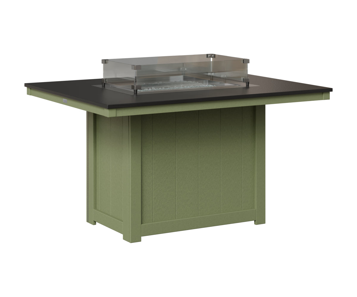 Donoma 42" x 54" Rectangular Fire Table Dining