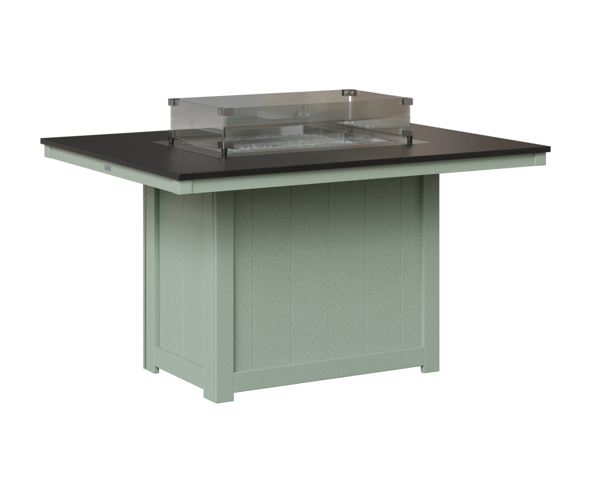Donoma 42" x 54" Rectangular Fire Table Dining