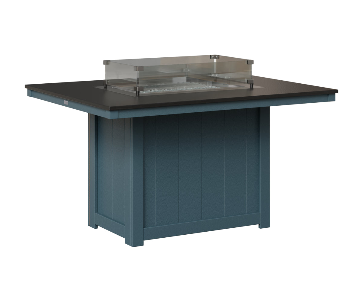 Donoma 42" x 54" Rectangular Fire Table Dining