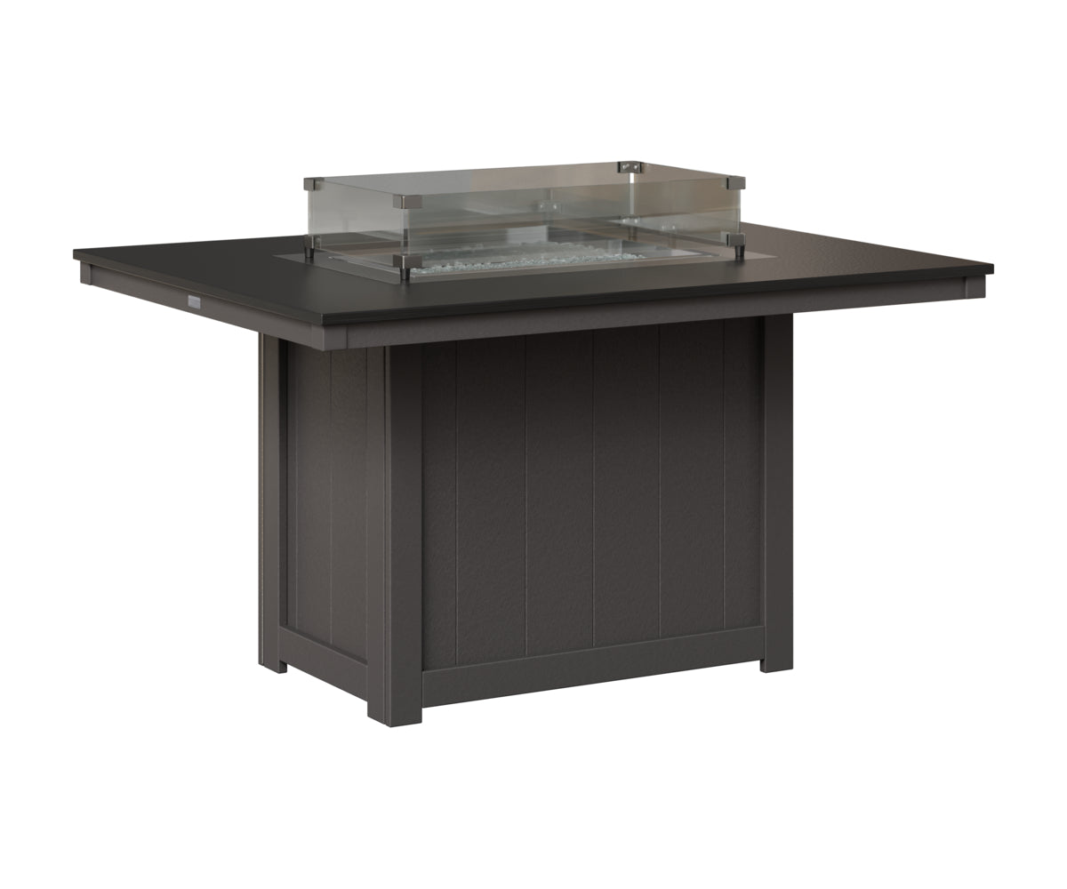 Donoma 42" x 54" Rectangular Fire Table Dining