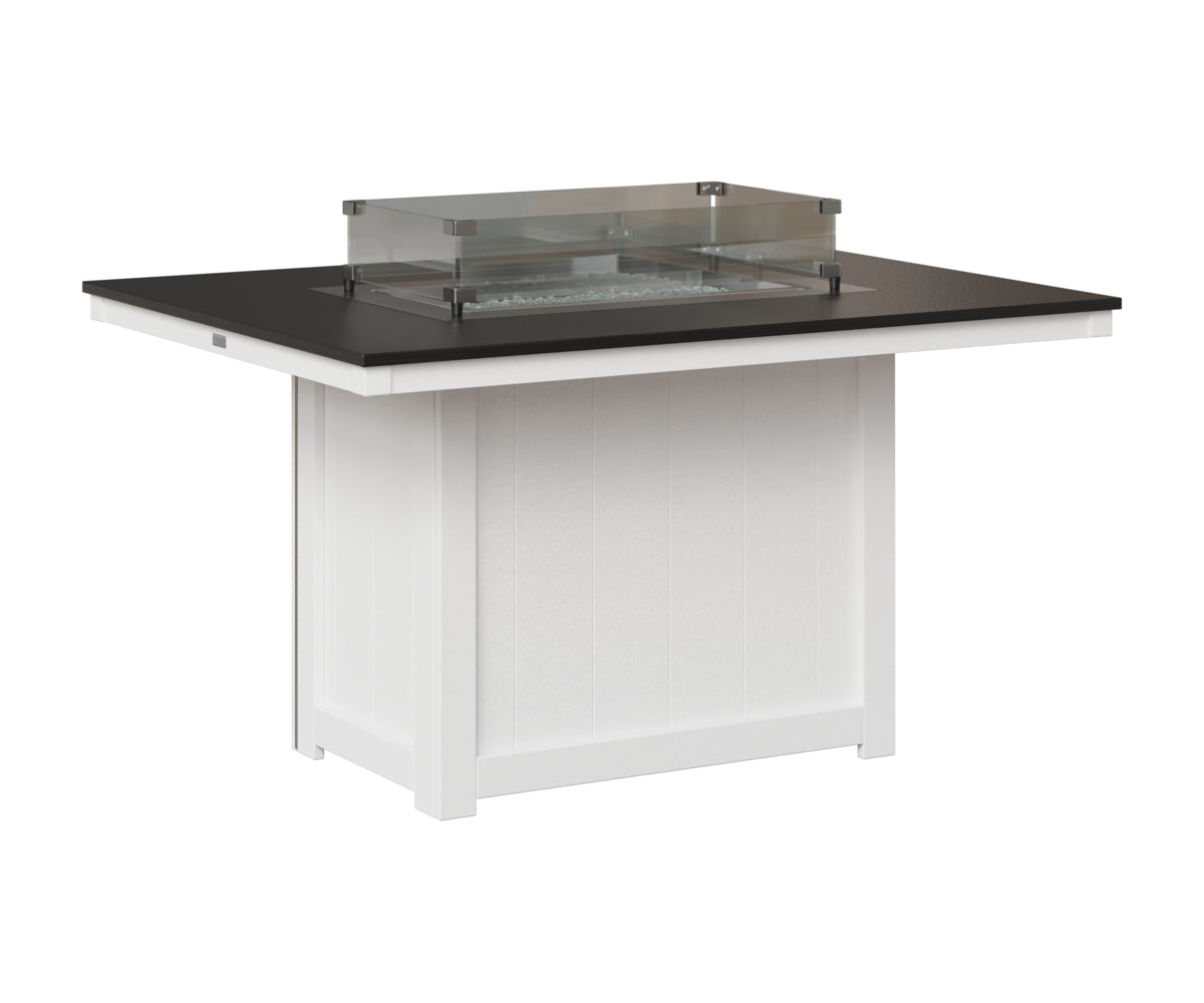 Donoma 42" x 54" Rectangular Fire Table Dining