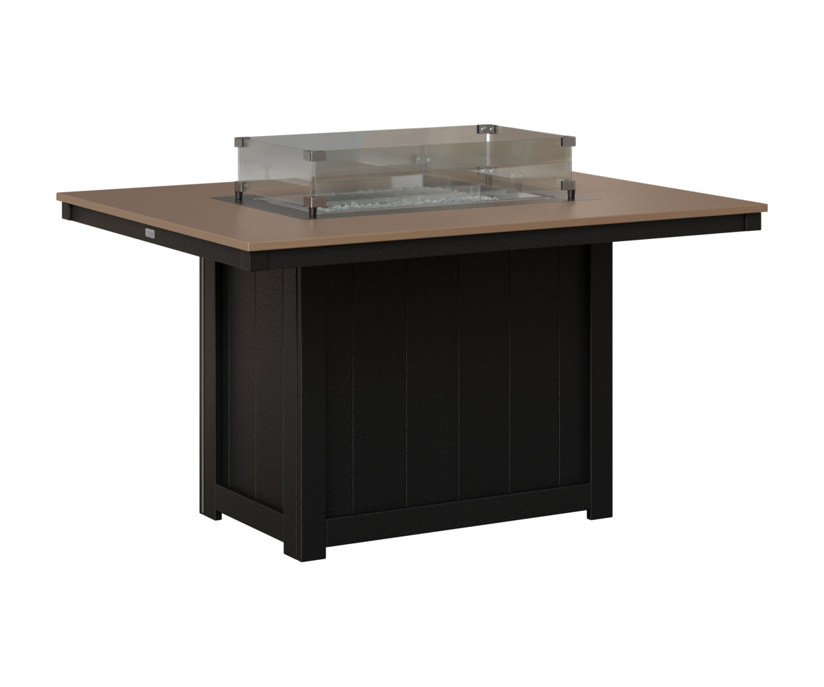 Donoma 42" x 54" Rectangular Fire Table Dining