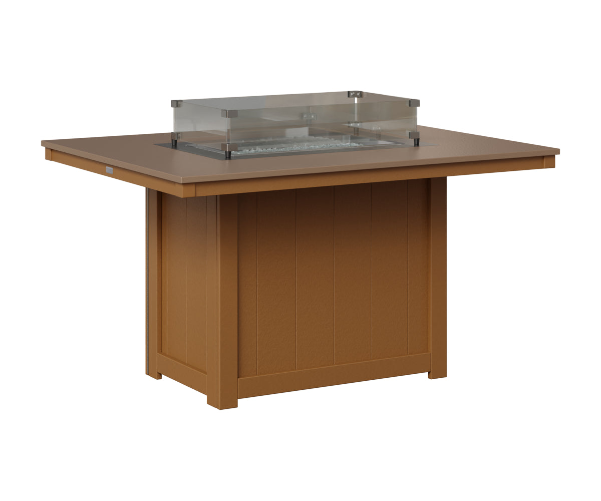 Donoma 42" x 54" Rectangular Fire Table Dining
