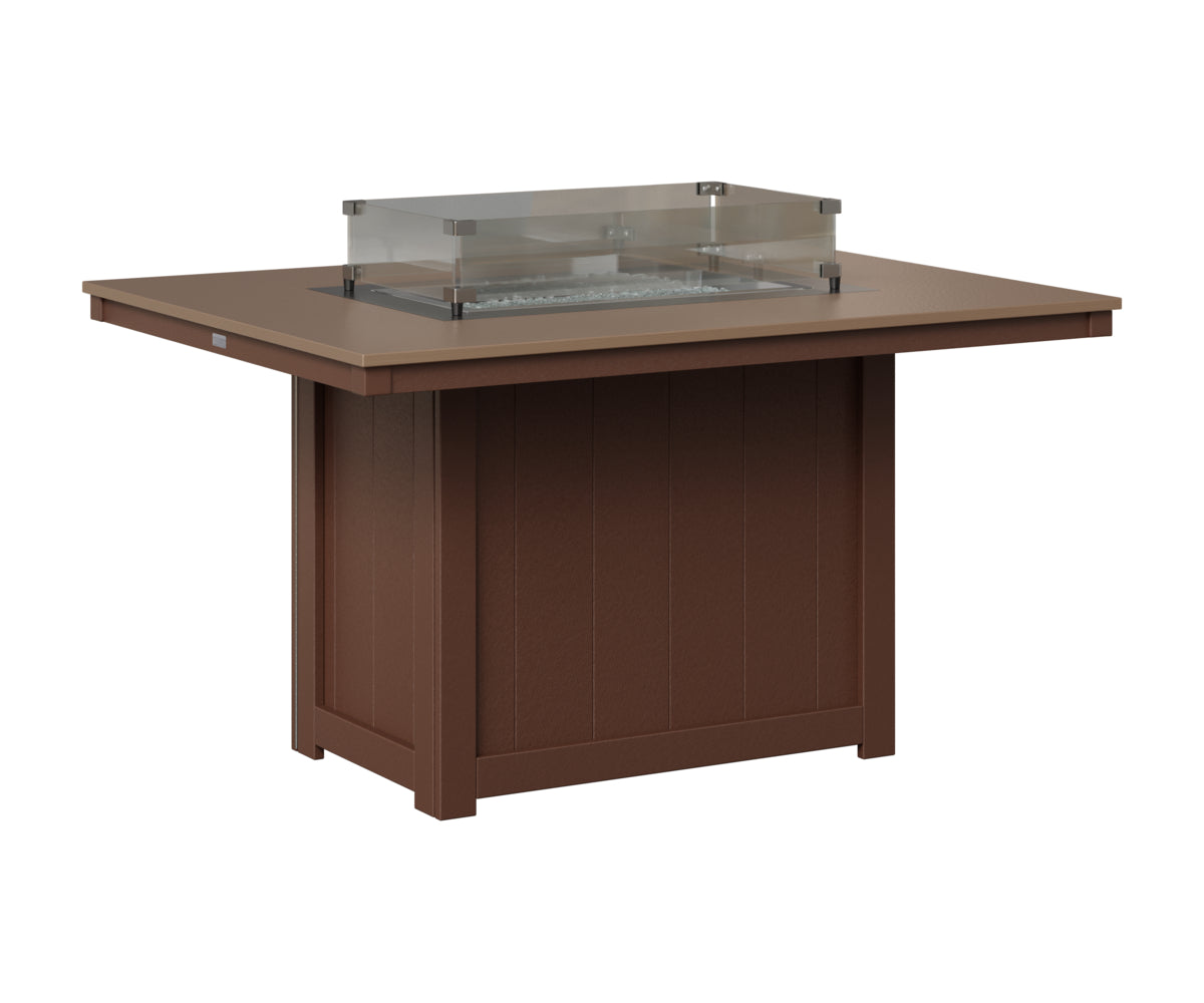 Donoma 42" x 54" Rectangular Fire Table Dining