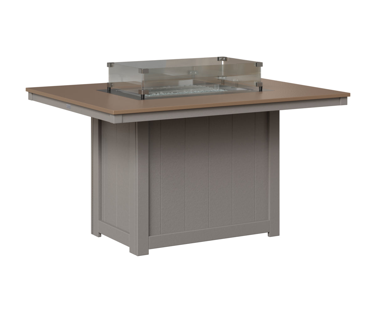 Donoma 42" x 54" Rectangular Fire Table Dining