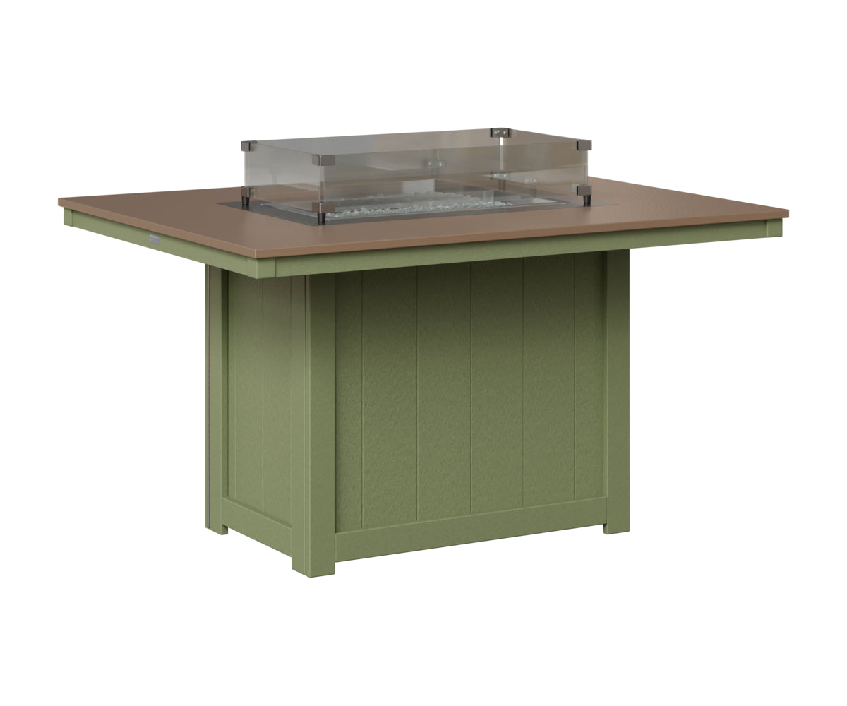 Donoma 42" x 54" Rectangular Fire Table Dining