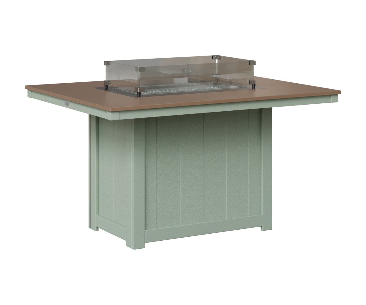 Donoma 42" x 54" Rectangular Fire Table Dining