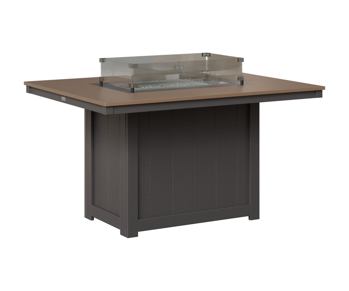 Donoma 42" x 54" Rectangular Fire Table Dining