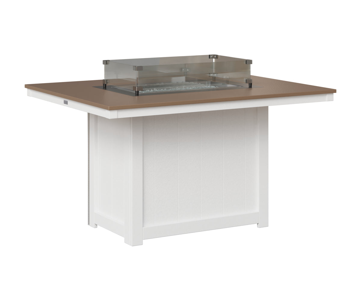 Donoma 42" x 54" Rectangular Fire Table Dining