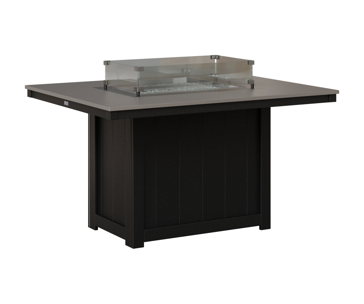 Donoma 42" x 54" Rectangular Fire Table Dining