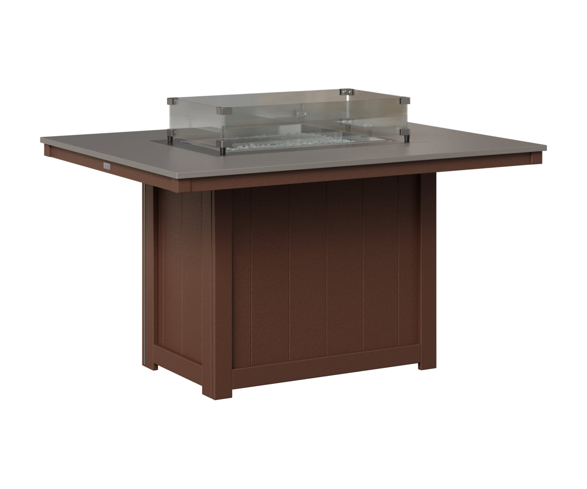 Donoma 42" x 54" Rectangular Fire Table Dining