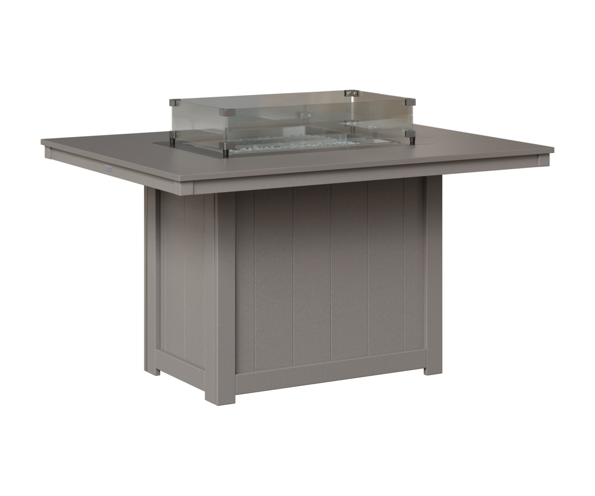 Donoma 42" x 54" Rectangular Fire Table Dining