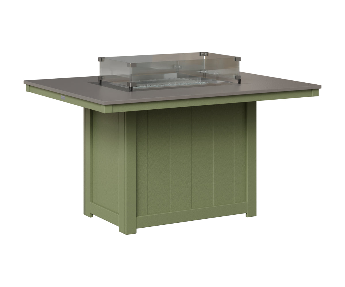 Donoma 42" x 54" Rectangular Fire Table Dining